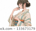 穿和服的女孩 133673179
