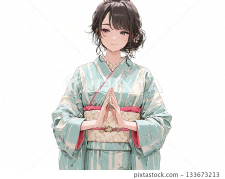 穿和服的女孩 133673213