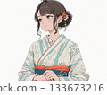 穿和服的女孩 133673216