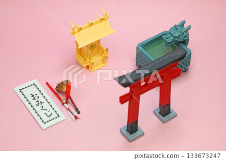 新年參拜神社的圖片 133673247