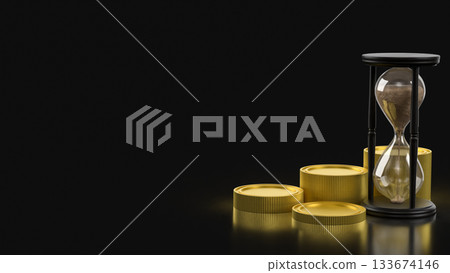 Financial Time Value Wealth Growth Concept 3d rendering. Financial Time Value Wealth Growth Concept 3d rendering. 133674146