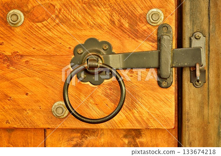 Vintage Black Metal Door Latch Vintage Black Metal Door Latch 133674218
