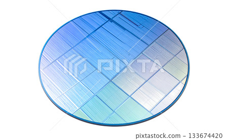 Semiconductor wafers on a white background symbolize the core of next-generation technology Semiconductor wafers on a white background symbolize the core of next-generation technology 133674420