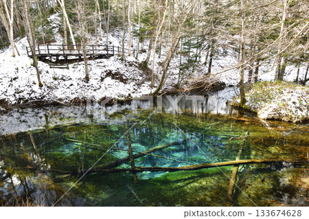 深秋的卡米諾科池塘 133674628