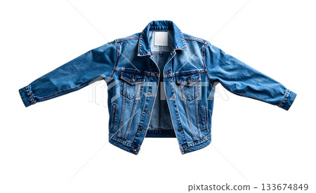 輕盈飄逸的極簡風格牛仔外套 133674849