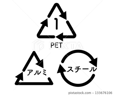 適用於PET瓶、鋁瓶和鋼瓶的簡易分類標記套裝 133676106