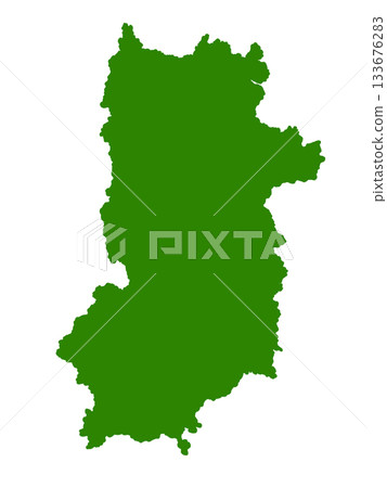 Map of Nara Prefecture (Green) Map of Nara Prefecture (Green) 133676283