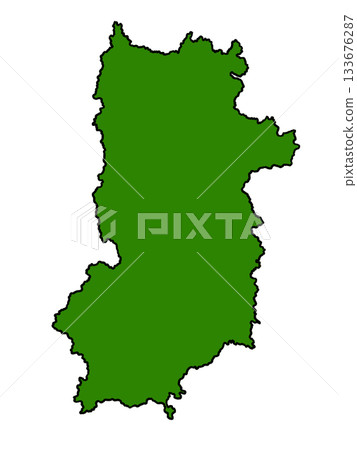 Map of Nara Prefecture (green border) Map of Nara Prefecture (green border) 133676287