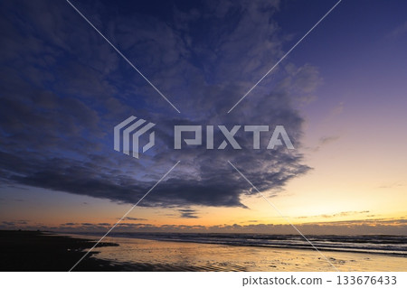 beautiful beach sunrise beautiful beach sunrise 133676433