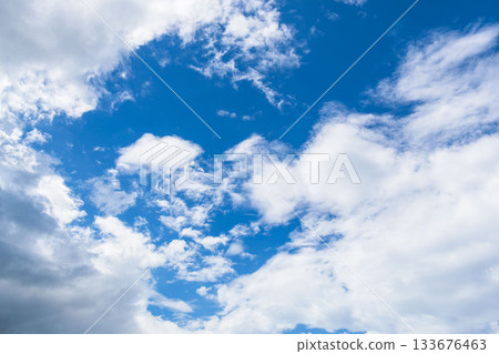 Late summer sky: Clear blue afternoon sky and clouds 20 Late summer sky: Clear blue afternoon sky and clouds 20 133676463