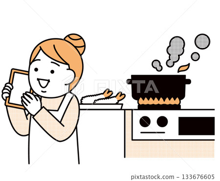 女人離開爐灶 133676605