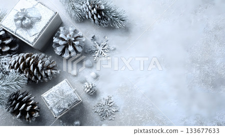 Cozy fall candle scene featuring vibrant leaves and golden hues 133677633