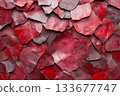 Vibrant Texture of Red Natural Stones for Artistic Backdrops or Design Elements Vibrant Texture of Red Natural Stones for Artistic Backdrops or Design Elements 133677747
