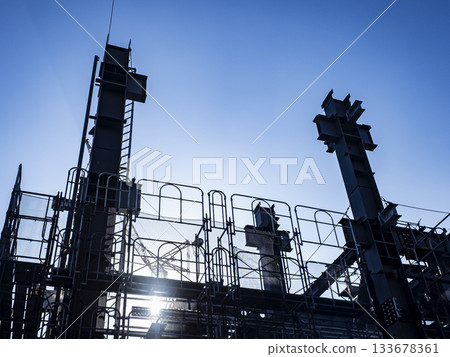 Construction site erection work 133678361