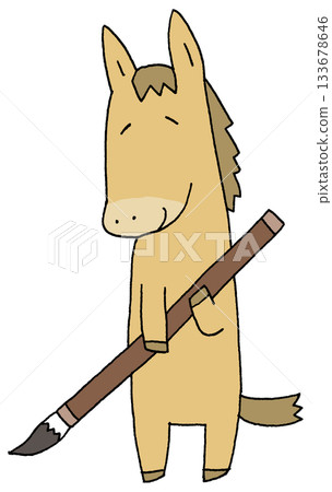 馬與刷子 133678646