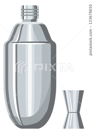 Illustration of a cocktail shaker Illustration of a cocktail shaker 133678650