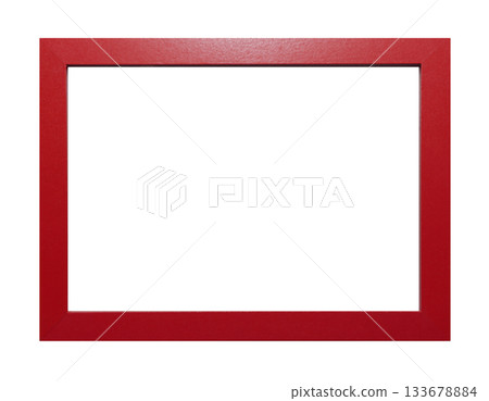 Simple red frame 133678884