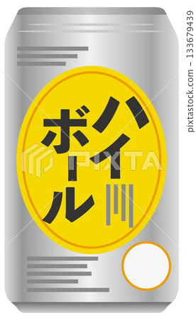 Canned highball illustration Canned highball illustration 133679439