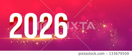 2026 lettering new year glitter wallpaper with copyspace 133679509