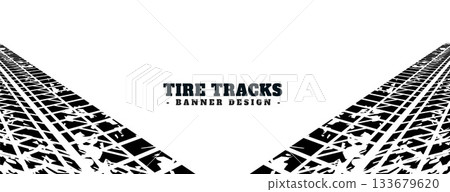 dirty tire trace mark grungy banner for travelling lover dirty tire trace mark grungy banner for travelling lover 133679620