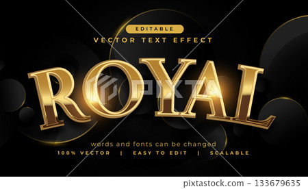 editable golden royal text effect lettering with mockup 133679635