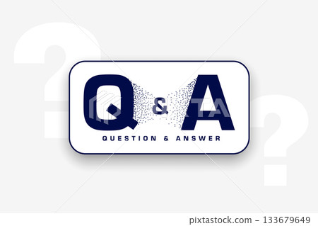 elegant question and answer white background design elegant question and answer white background design 133679649