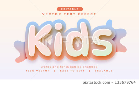kids text effect style editable mockup kids text effect style editable mockup 133679764