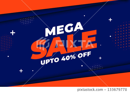 mega sale offer background for special event to buy and save 133679778