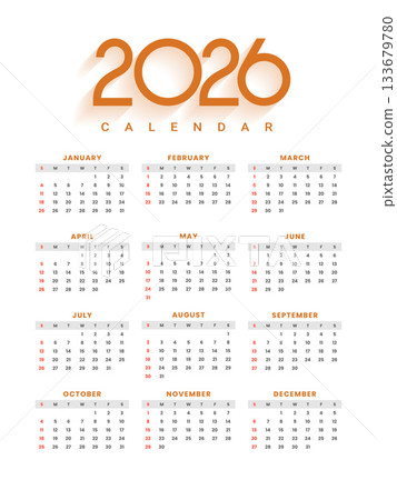 minimal 2026 event planner calendar layout 133679780