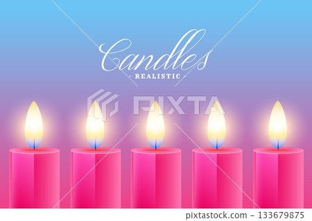 realistic glowing event candle light background realistic glowing event candle light background 133679875