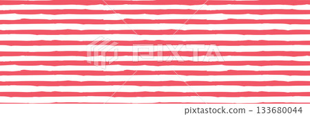 Seamless striped horizontal pattern set with bold hand drawn lines. Modern pink and red abstract linear background for fabric, wrapping, banner, and decorative layout. Seamless striped horizontal pattern set with bold hand drawn lines. Modern pink and red abstract linear background for fabric, wrapping, banner, and decorative layout. 133680044