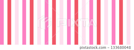 Bold vertical stripe seamless pattern set. Modern pink and red geometric line background for wrapping, textile prints, posters, and banner decoration. Bold vertical stripe seamless pattern set. Modern pink and red geometric line background for wrapping, textile prints, posters, and banner decoration. 133680048