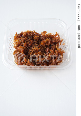 Packed dried baby sardines with Japanese pepper Packed dried baby sardines with Japanese pepper 133680264