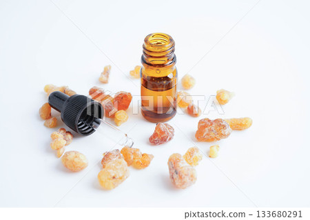Frankincense or olibanum aromatic resin used in incense and perfumes. 133680291