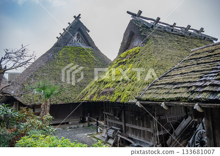 Thatched roof buildings in Miyama Thatched roof buildings in Miyama 133681007