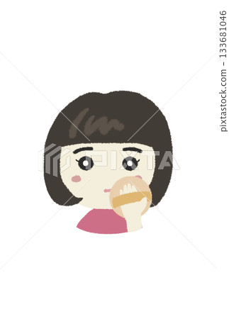 Illustration of a girl wearing makeup that can be used as a profile or icon Illustration of a girl wearing makeup that can be used as a profile or icon 133681046