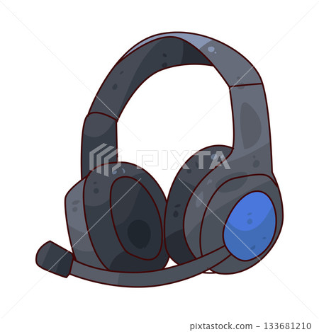 illustration of gaming headset illustration of gaming headset 133681210