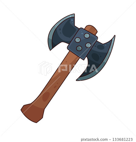 illustration of axe  133681223