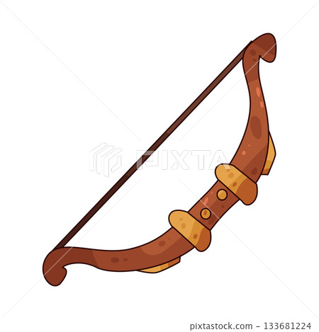 illustration of archery bow 133681224