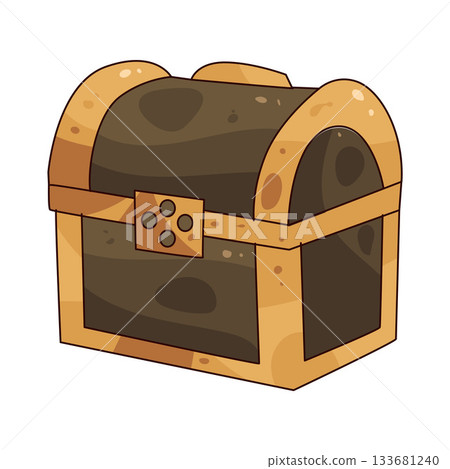 illustration of treasure chest illustration of treasure chest 133681240
