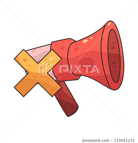 illustration of mute 133681252