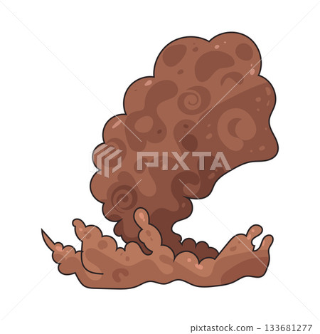 illustration of dust cloud 133681277
