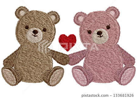 【友善的泰迪熊】手工刺繡插畫材料 【友善的泰迪熊】手工刺繡插畫材料 133681926
