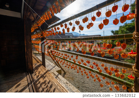 高野家舊宅「甘草屋」出產山梨縣甲州市特產柿餅 133682012
