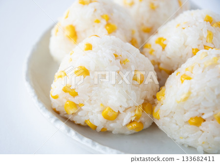 Corn rice balls 133682411