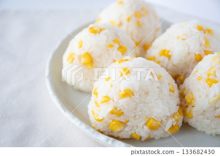 Corn rice balls 133682430