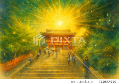 鶴岡神社的夢幻燈光秀 | 鶴岡八幡宮夢幻燈光秀插圖 133682539