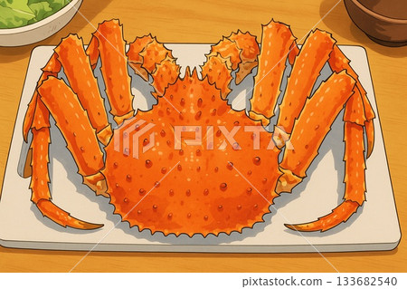 盤裝水煮帝王蟹|動漫風格水煮帝王蟹 盤裝水煮帝王蟹|動漫風格水煮帝王蟹 133682540