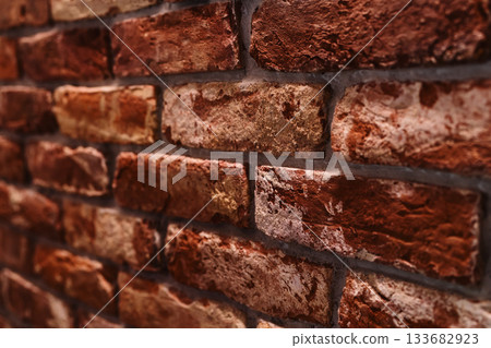 Old brick wall closeup photo Old brick wall closeup photo 133682923