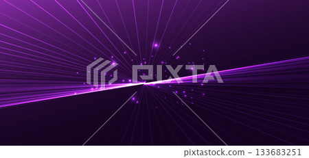 Abstract purple diagonal speed lines on dark purple background. Technology hi speed concept. Abstract purple diagonal speed lines on dark purple background. Technology hi speed concept. 133683251
